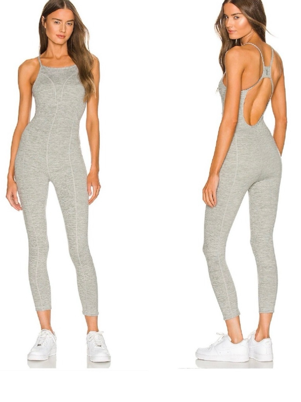 Free People Grey Jumpsuit
